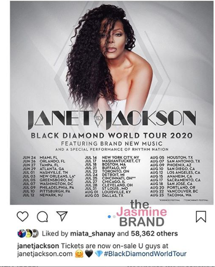 Janet Jackson Announces New 'Black Diamond' Album & 2020 World Tour