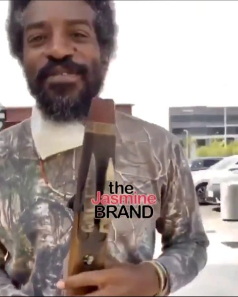 Andre 3000 Spotted Out With His Flute [VIDEO] - theJasmineBRAND