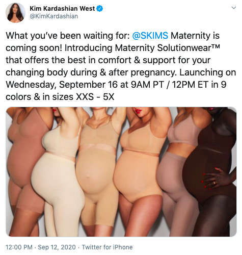 Kim Kardashian slammed for launching maternity shapewear line as fans say  pregnant women should 'embrace' their bump