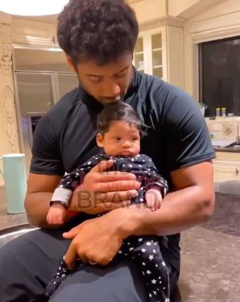Russell Wilson Admits He Wants More Kids While Showing Off Baby Win