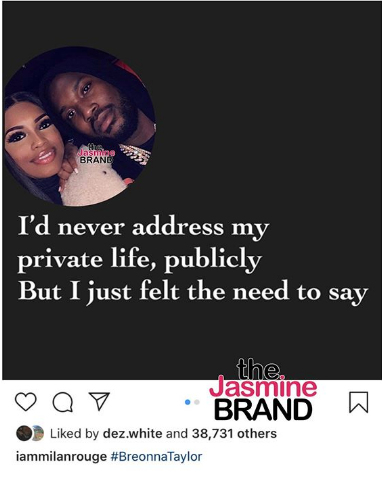 Meek Mill's Baby Mama Milan Harris Pens Message To Her Unborn Child: I  Wonder Who You'll Turn Out To Be - theJasmineBRAND