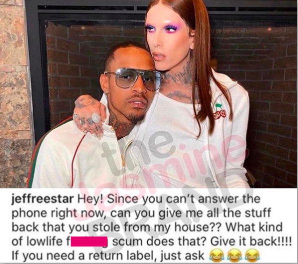 Jeffree Star Accuses 'Lowlife' Boyfriend Andre Marhold Of Stealing From  Him, Andre Reacts: This Man Lies Through His Teeth! - theJasmineBRAND