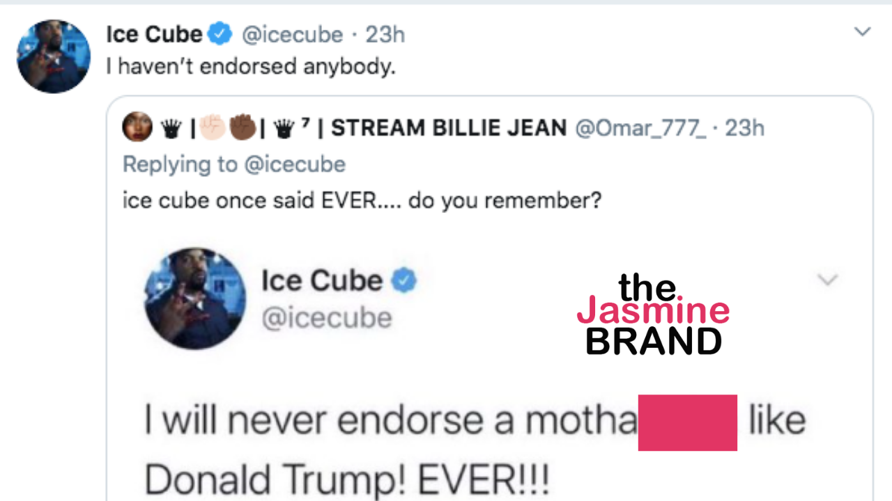 Ice Cube Addresses Trump Administration Controversy Both Sides Of The