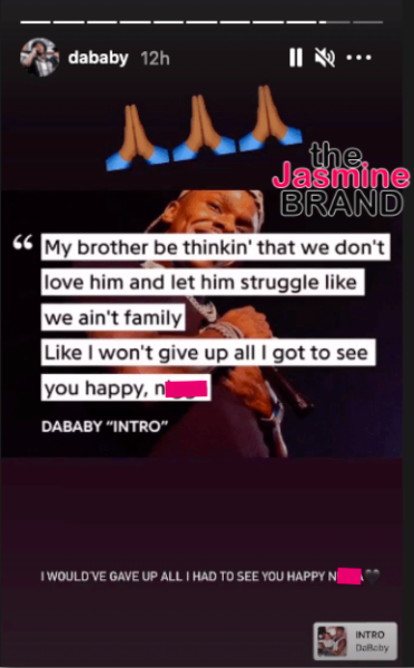 DaBaby Breaks Silence On His Brother's Suicide: I Would've Gave Up All I  Had To See You Happy - theJasmineBRAND