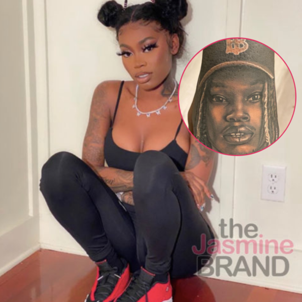 Asian Doll Gets King Von Tattooed On Her Hand VIDEO