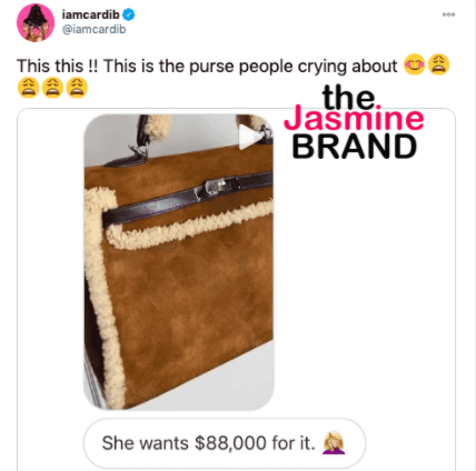 cardi b purse