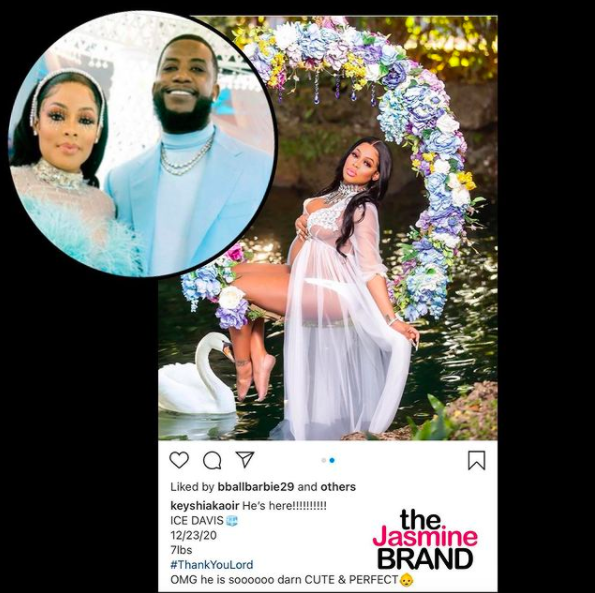 Gucci Mane, Keyshia Ka'oir Davis welcome first baby together 