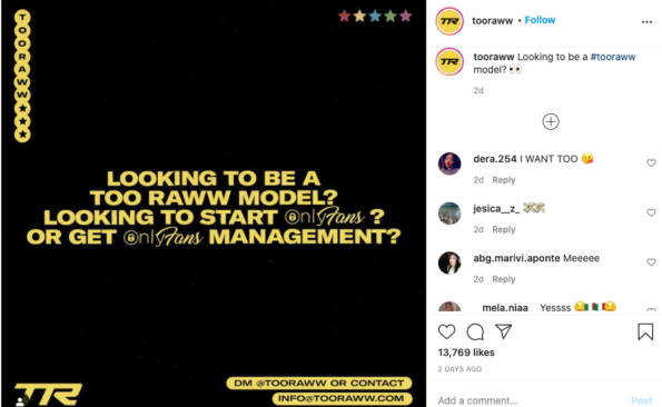 Management only company fans Tyga Launches