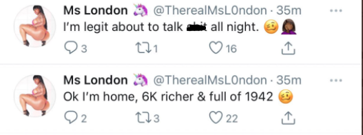 Ms london twitter