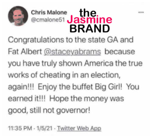 University Of Tennessee At Chattanooga Football Coach Fired For Hateful Hurtful Tweet About Stacey Abrams Thejasminebrand