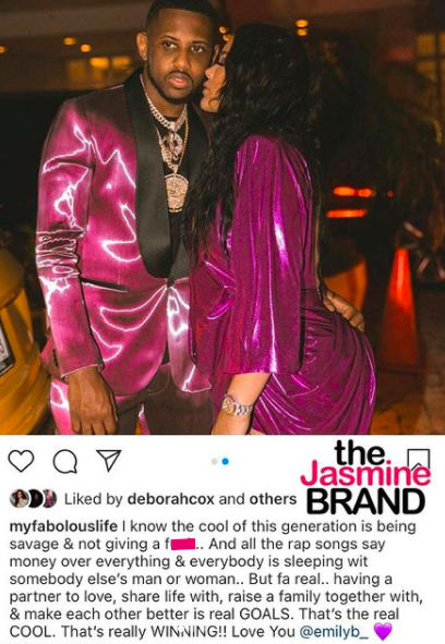 Fabolous Shows Love For Emily B In Heartfelt Post Having Someone To Love Is Goals Thejasminebrand