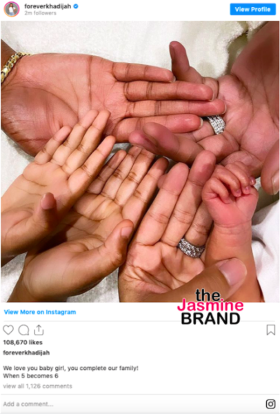 Khadijah Haqq Welcomes Baby Girl Thejasminebrand