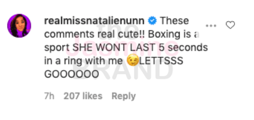 EXCLUSIVE: Natalie Nunn Says Tommie Lee 'Wont Last 5 Seconds' As Reality  Stars Confirm Celebrity Boxing Match - theJasmineBRAND