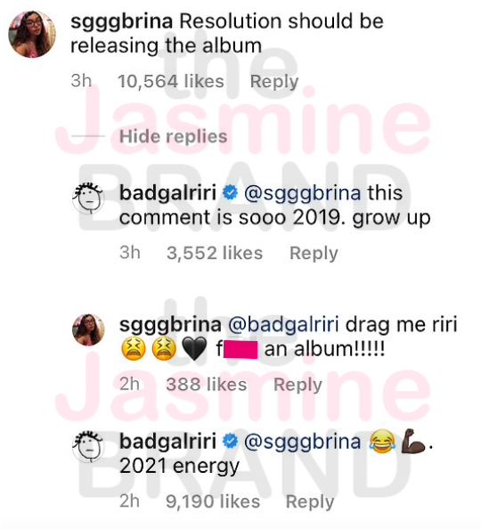 Rihanna Tells Fan Begging For New Album To 'Grow Up': It's