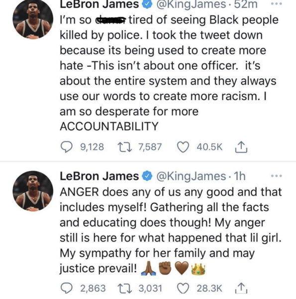 LeBron James Regrets Fueling 'Wrong Conversation' About Ma'Khia Bryant  Shooting