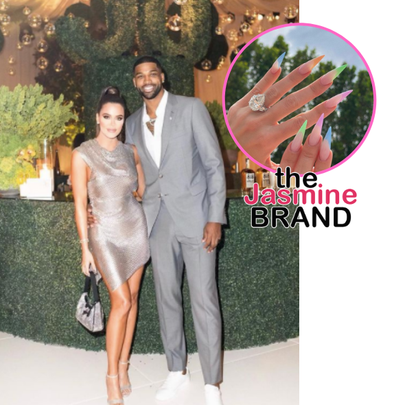 Khloe Kardashian & Tristan Thompson Fuel Engagement Rumors With Massive Ring