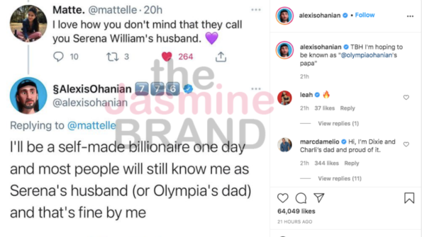 Alexis Ohanian Doesn't Mind Being Known as Serena Williams' Husband