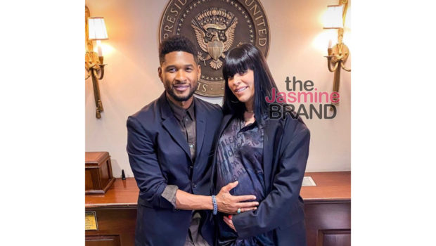 Usher & Pregnant Girlfriend Jenn Goicoechea Attend Juneteenth Bill Signing at White House [Photos]