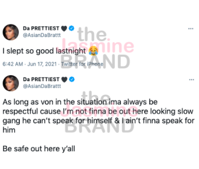 Asian Doll & The Mother Of King Von's Son Exchange Words On Twitter