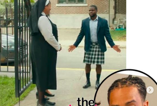 Kevin Hart Called Out By Actor Brandon T. Jackson For Wearing Skirt In ‘Fatherhood’ Film: You’re Gonna Have To Sit Down In The Spiritual Penalty Box