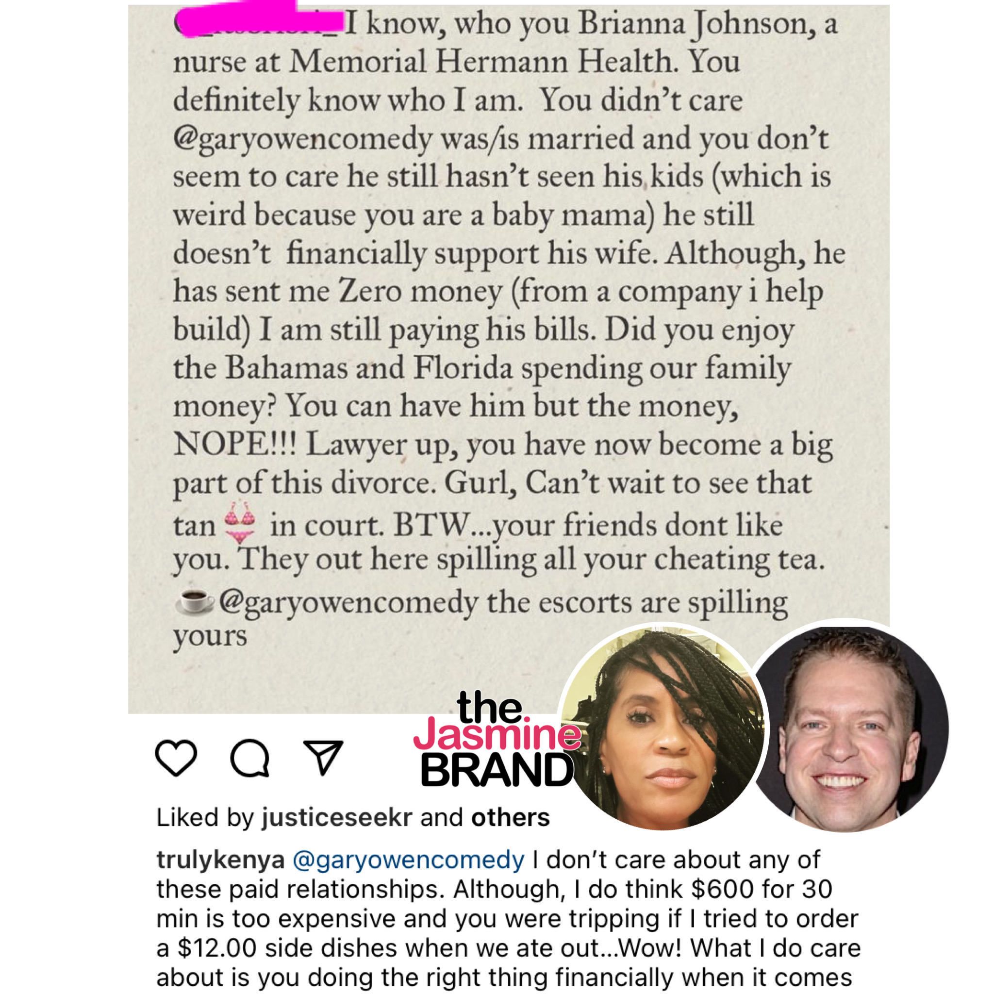 Comedian Gary Owens Estranged Wife Writes Letter To His Alleged Mistress Lawyer Up, Youre Part Of This Divorce!