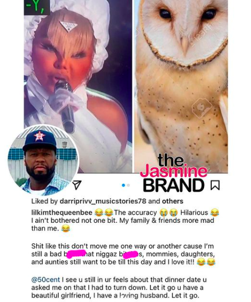 Lil Kim isn't letting up off 50 cent! She even @ his boo and told her leave  him chi