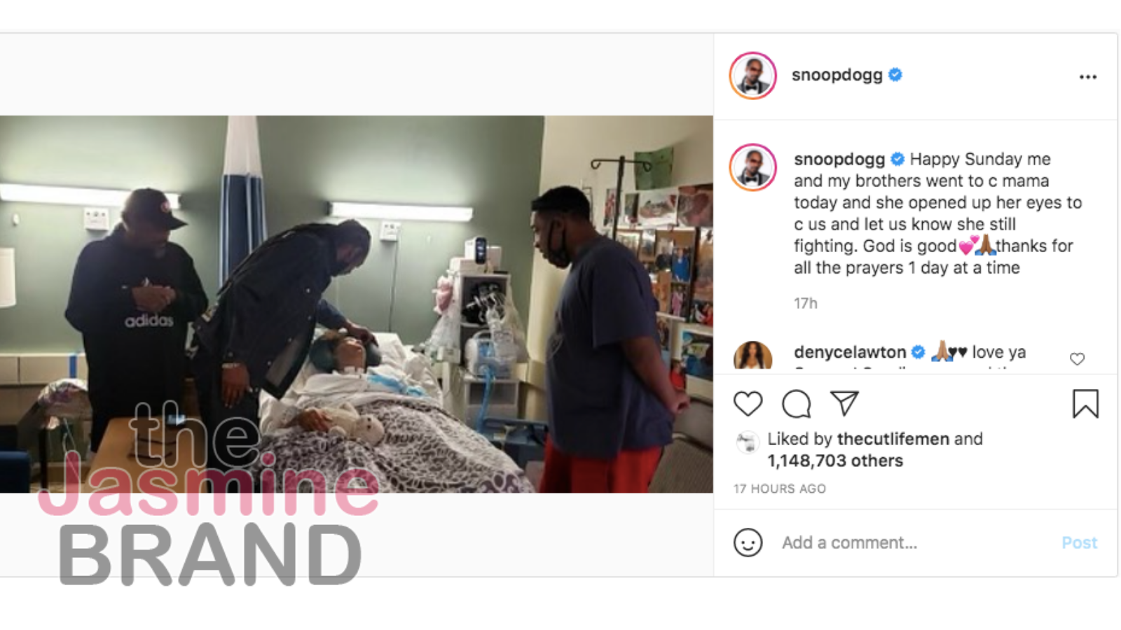 Snoop Dogg Thanks Fans For Prayers & Gives Update On Mom's Health She(00)