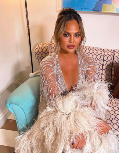 Chrissy Teigen's Boob Tape Hack Is Sublime