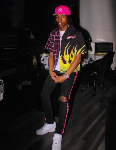 SPOTTED: Lil Baby Looks All American in Red, White & Blue Wearing Goyard &  Louis Vuitton – PAUSE Online