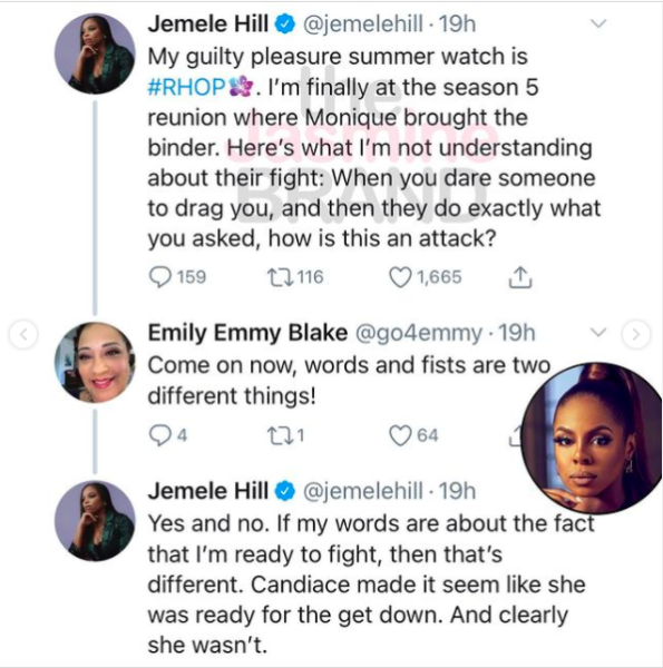 Candiace Dillard Calls Jemele Hill 'Chicken Sh*t' After Journalist Shares  Opinion On 'RHOP' Fight Between Her & Monique Samuels: It Is Blame On Both  Sides - theJasmineBRAND