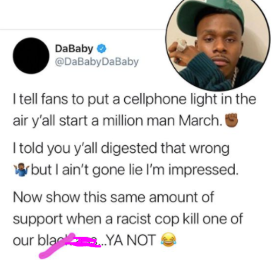 DaBaby Laughs Off Being Canceled In Freestyle To BIA's 'Whole Lotta Money':  N***as Think I'm Somewhere Crying W/ Tissue - theJasmineBRAND