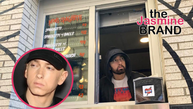 Eminem Surprises Guests At The Grand Opening Of His New Restaurant, Mom’s Spaghetti