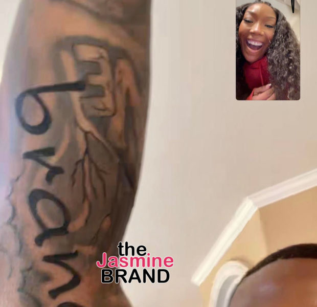 Ray J Tattoos Brandy’s Name On His Arm