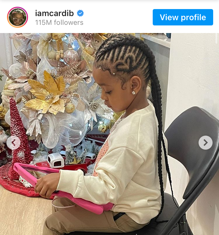 Cardi B Shows Off Stylish Photo Of Her Daughter Kulture theJasmineBRAND