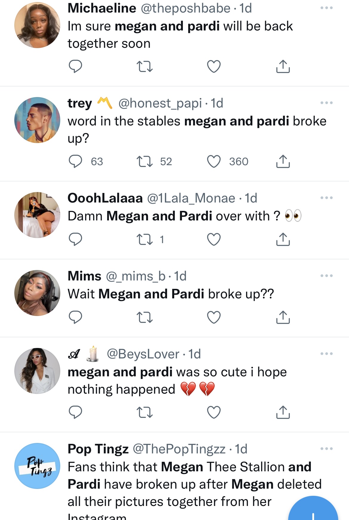 Megan Thee Stallion & Pardi May Have Broken Up, Social Media Speculates