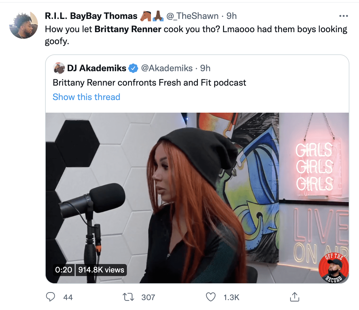 Brittany Renner Confronts 'Fresh & Fit' Podcast Hosts What Do You Gain