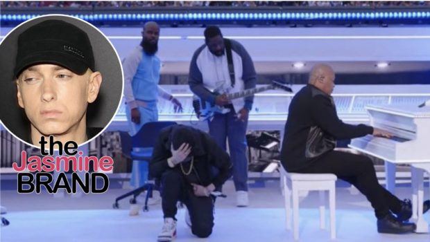 Eminem Kneels During the Halftime Performance, Despite NFL Reportedly Turning Down His Request