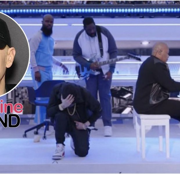 Eminem Kneels During the Halftime Performance, Despite NFL Reportedly Turning Down His Request