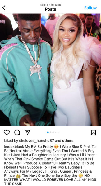 KODAK BLACK CELBRATES DAUGHTER'S BIRTHDAY DURING PFW 2023