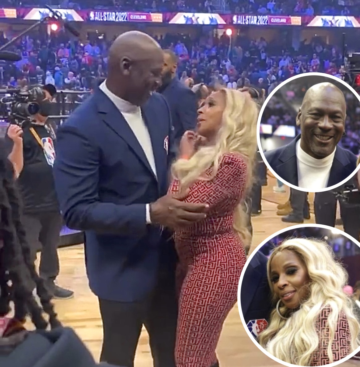 Obligatorio colorante adolescentes Michael Jordan Seemingly Taps Mary J Blige's Butt While They Embrace At The  NBA All Star Game - theJasmineBRAND