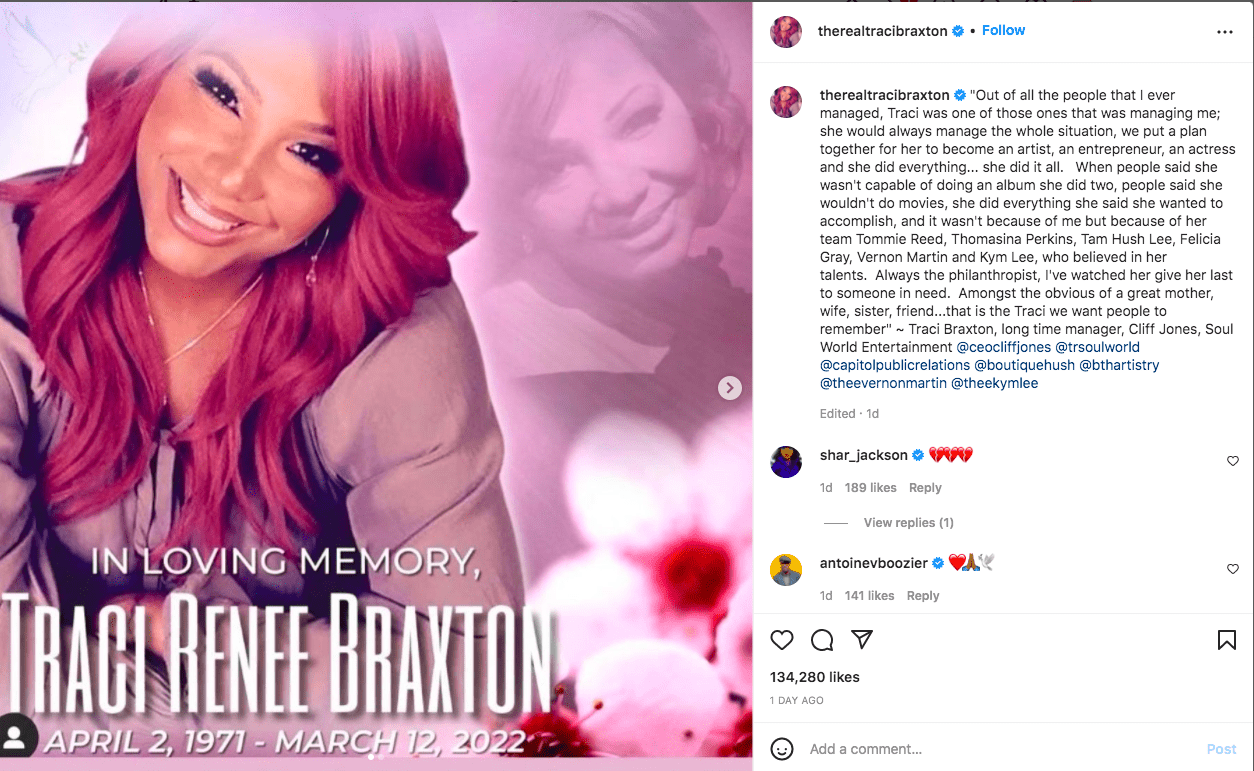Traci Braxton’s Family & Loved Ones React To Her Passing - theJasmineBRAND