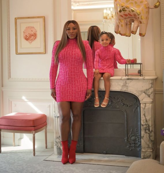 Serena Williams ve kızı Olympia