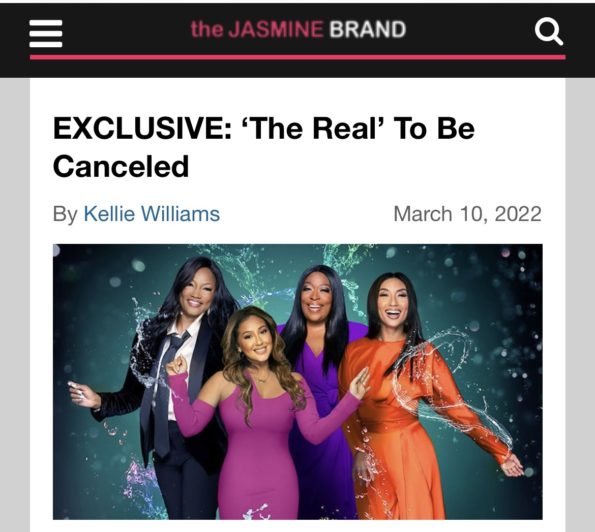 The Real' Officially Canceled After 8 Seasons - theJasmineBRAND