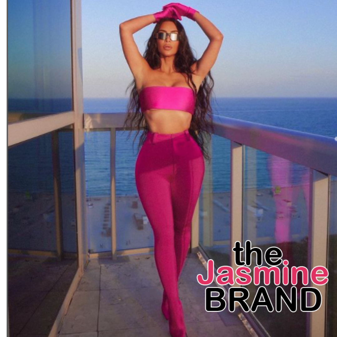 Kim Kardashian Wore a Hot Pink Skims Set in Hawaii