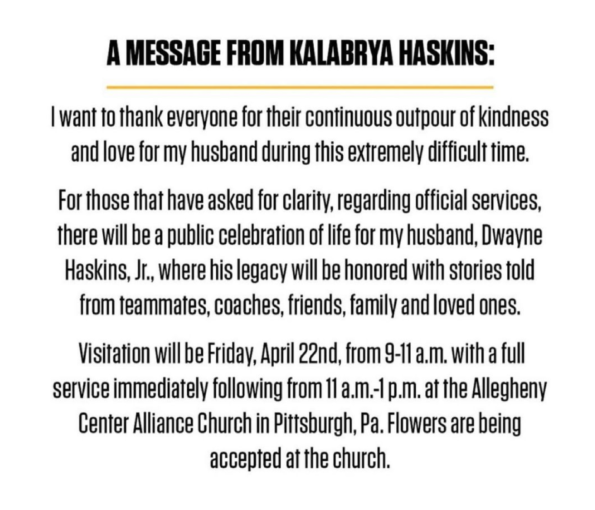 Dwayne Haskins' Wife Kalabrya