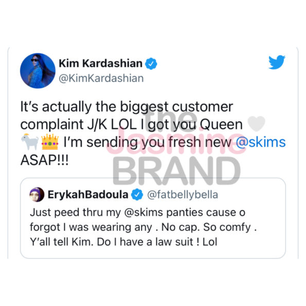 Erykah Badu, Kim Kardashian'ın SKIMS Külotunun Çok Rahat Olduğunu ve Yanlışlıkla İçlerine İşediğini Söyledi