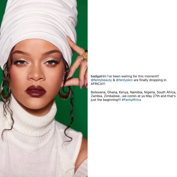 Rihanna, Fenty Beauty & Fenty Skin'i Afrika'ya Genişletmeyi Planlıyor
