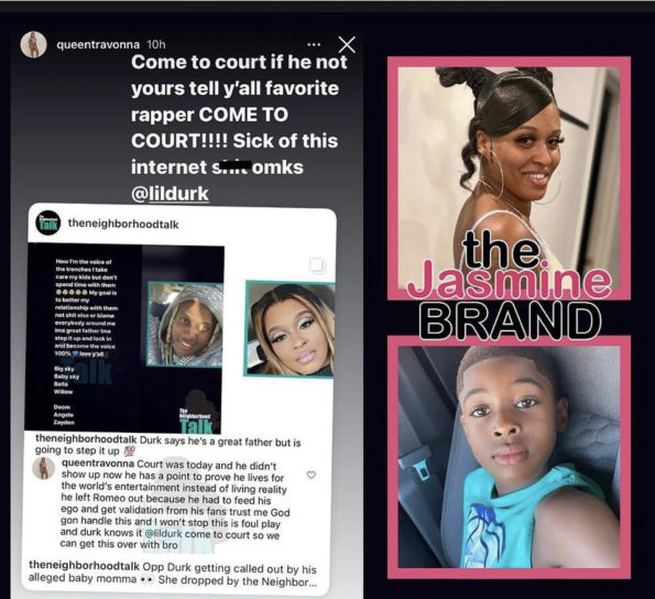 Lil Durk's Alleged Baby Mother Calls Out The Rapper After Not Including  Son's Name In Instagram Post - theJasmineBRAND