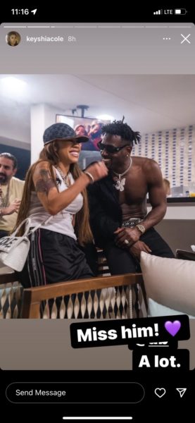 Antonio Brown's Fiancee Chelsie Kyriss Encourages Keyshia Cole to