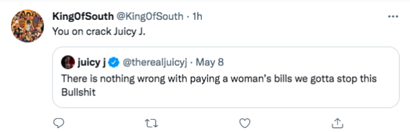 Juicy J, Erkeklere 'Bir Kadının Faturalarını Ödemekte Yanlış Bir Şey Yok' Diyor
